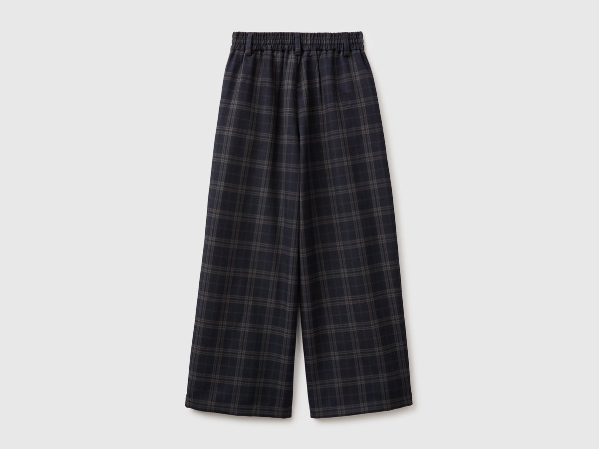 Pantaloni palazzo a quadri