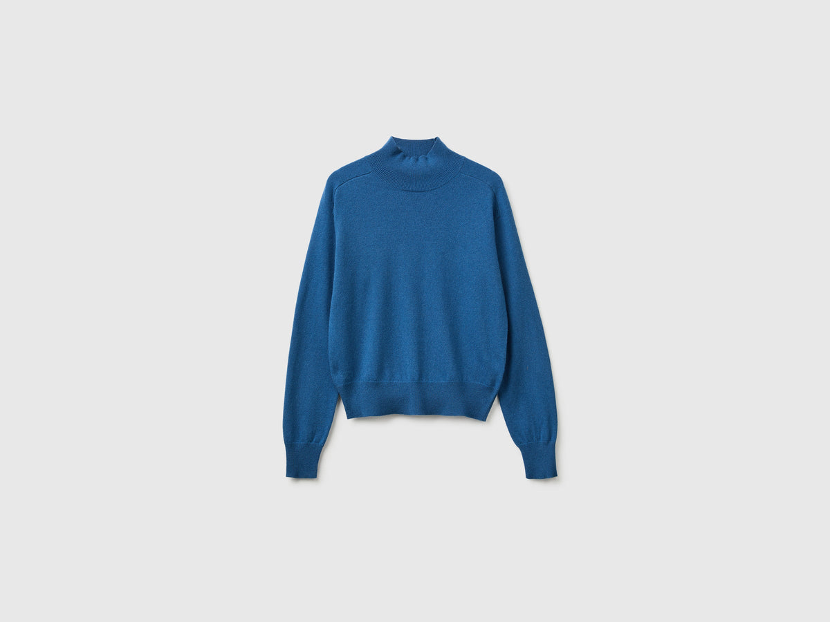 Maglia dolcevita in misto cashmere