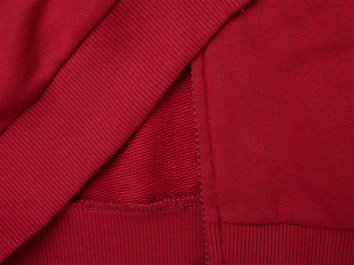 Felpa con zip 100% cotone