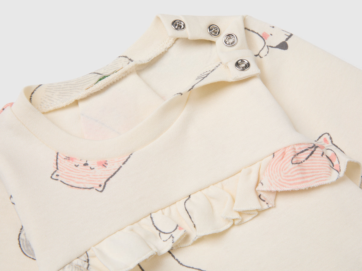 T-shirt con stampa gattini