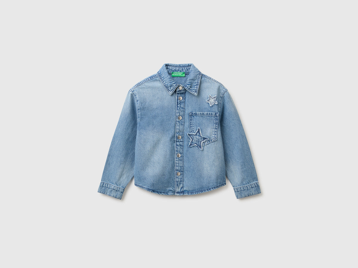 Camicia di jeans con stelle