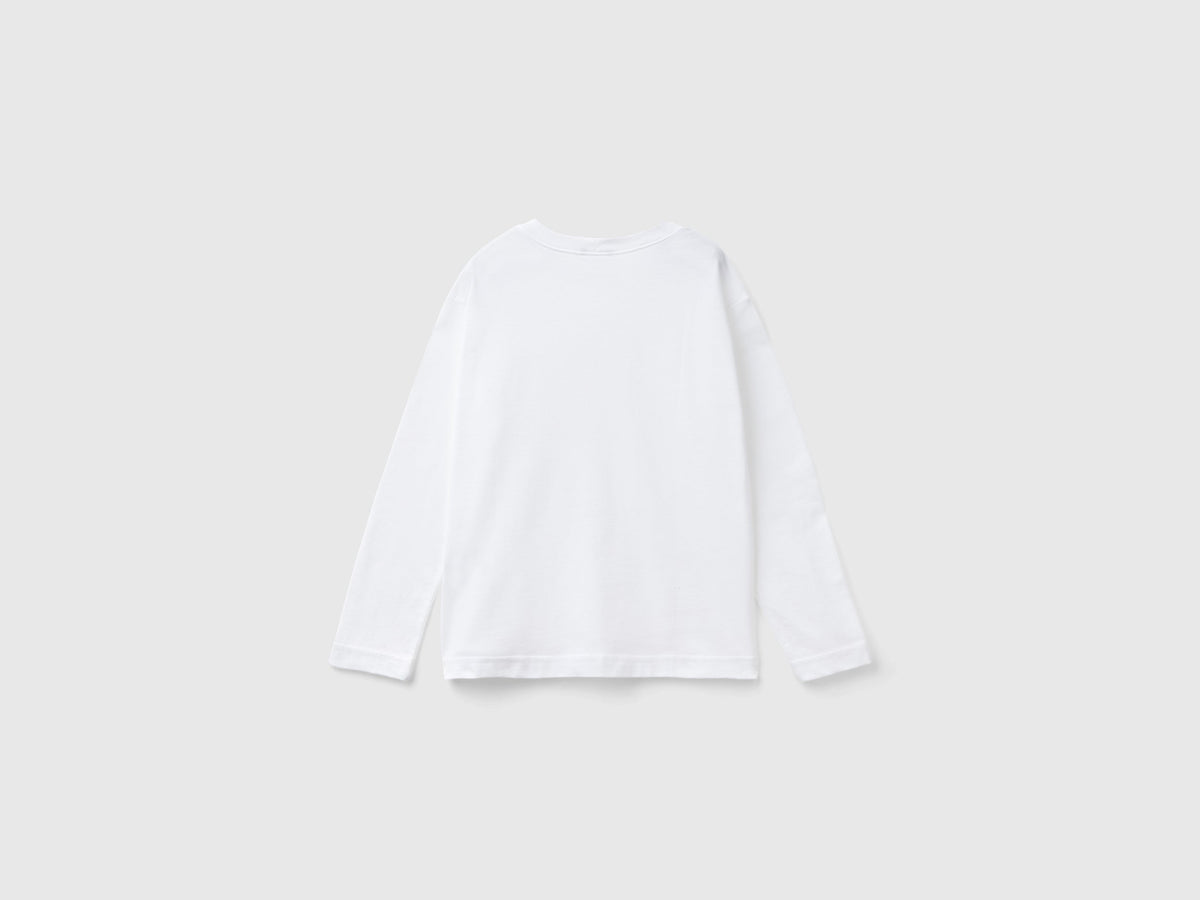 T-shirt girocollo in cotone bio