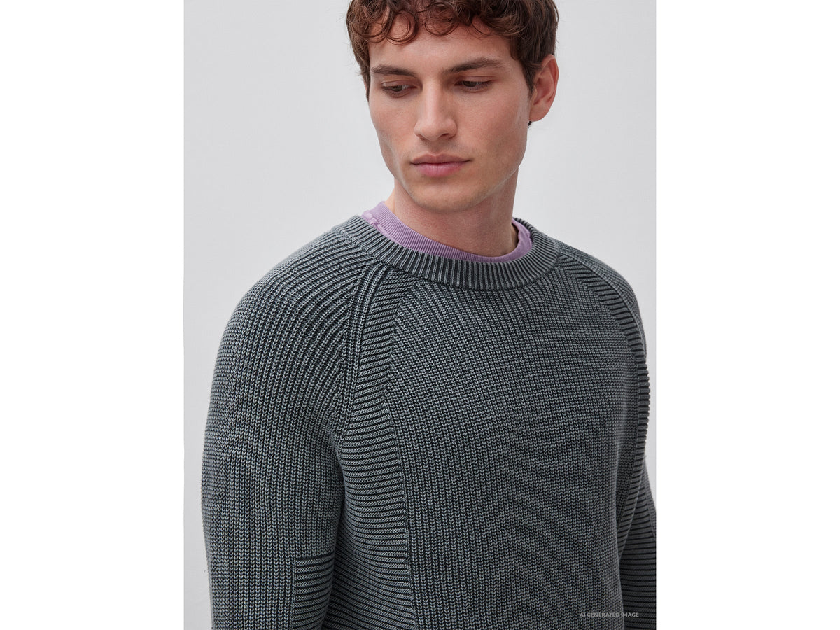 Maglia regular fit stone washed