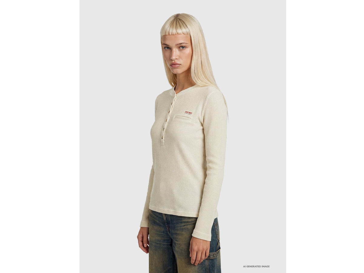 T-shirt serafino effetto vintage