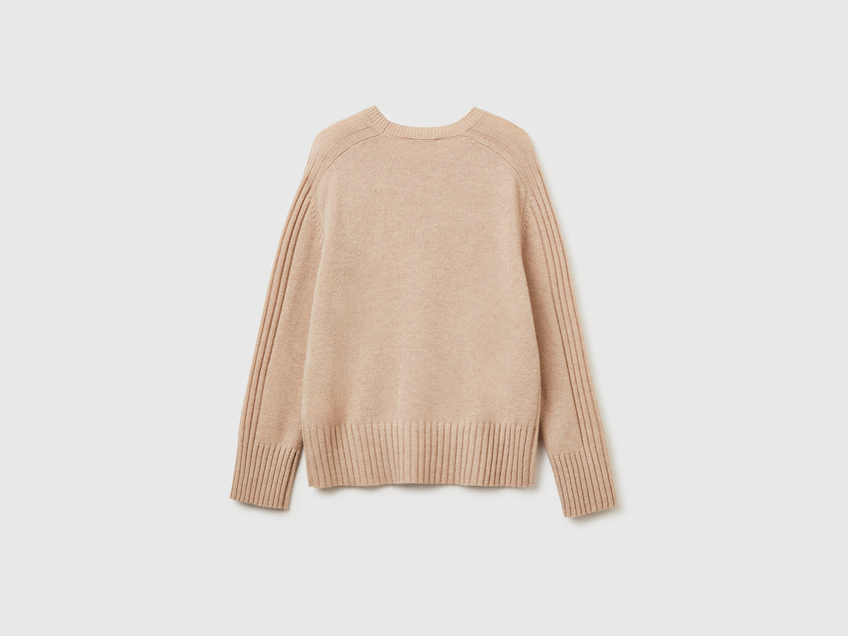 Maglia ampia in puro cashmere