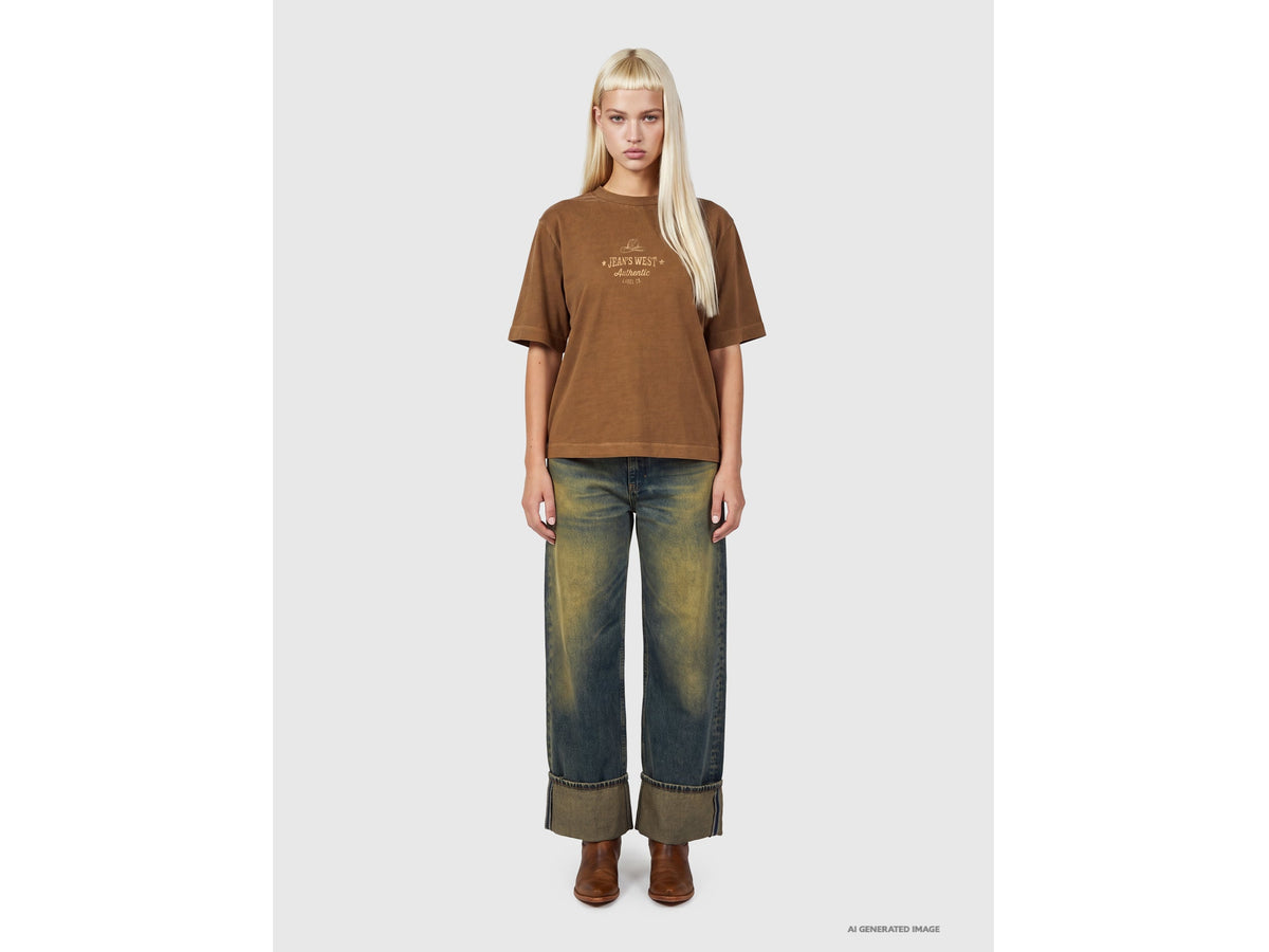 T-shirt over fit con stampa western