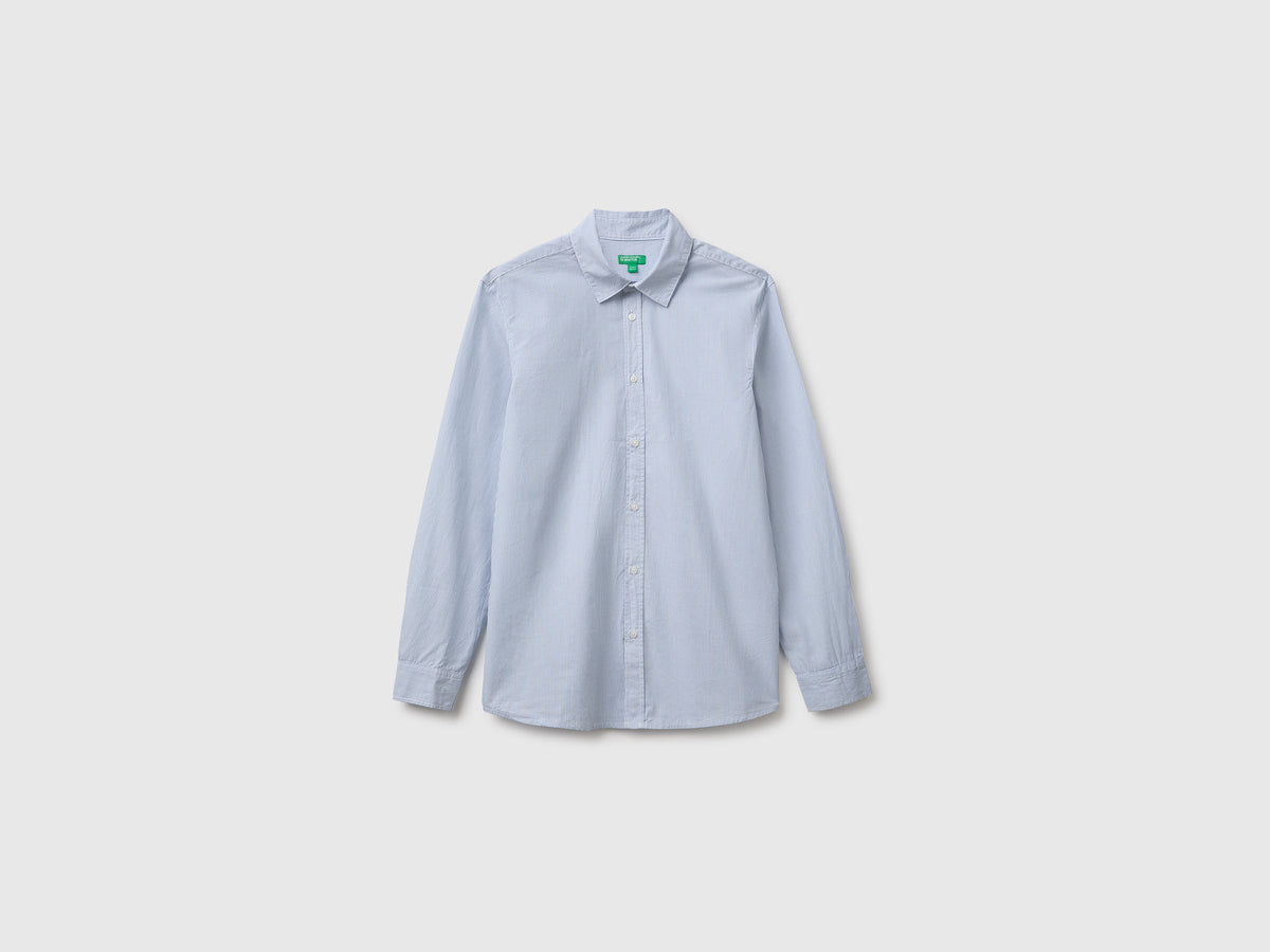 Camicia a righe 100% cotone