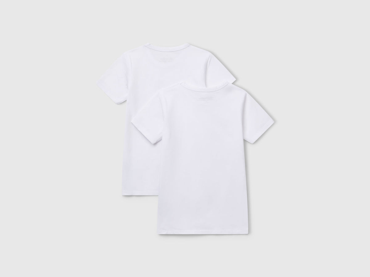 Due t-shirt in cotone bio stretch
