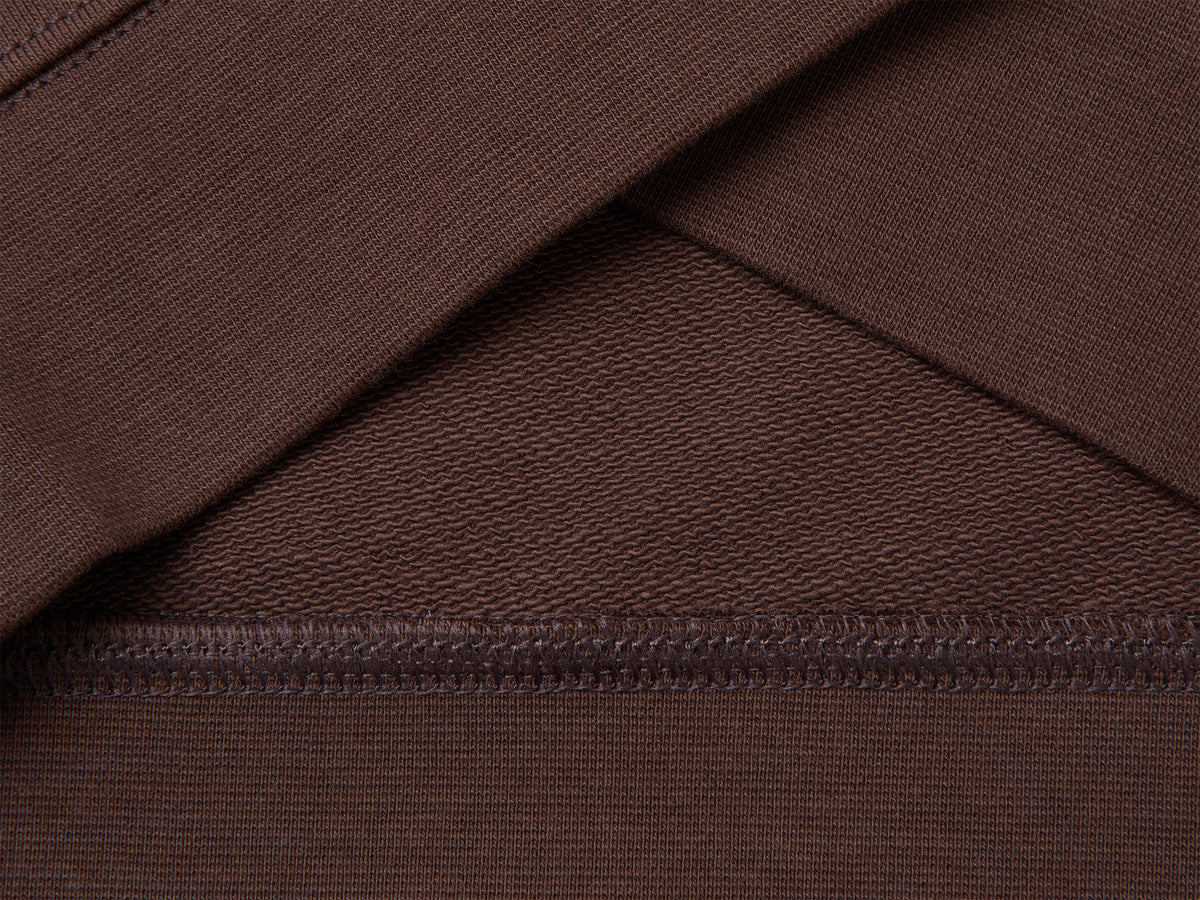 Felpa chiusa con patch logo