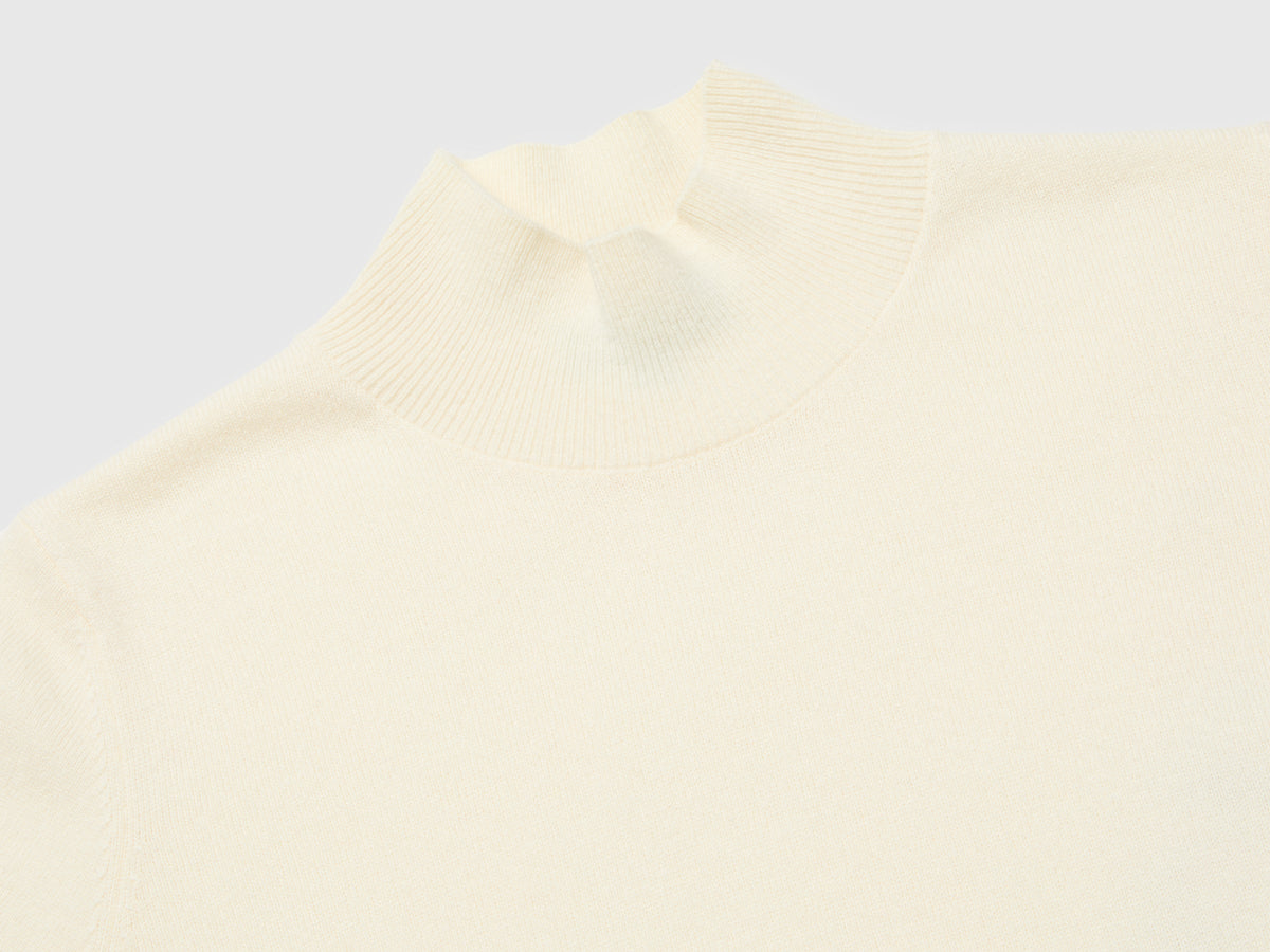 Dolcevita manica corta in misto cashmere