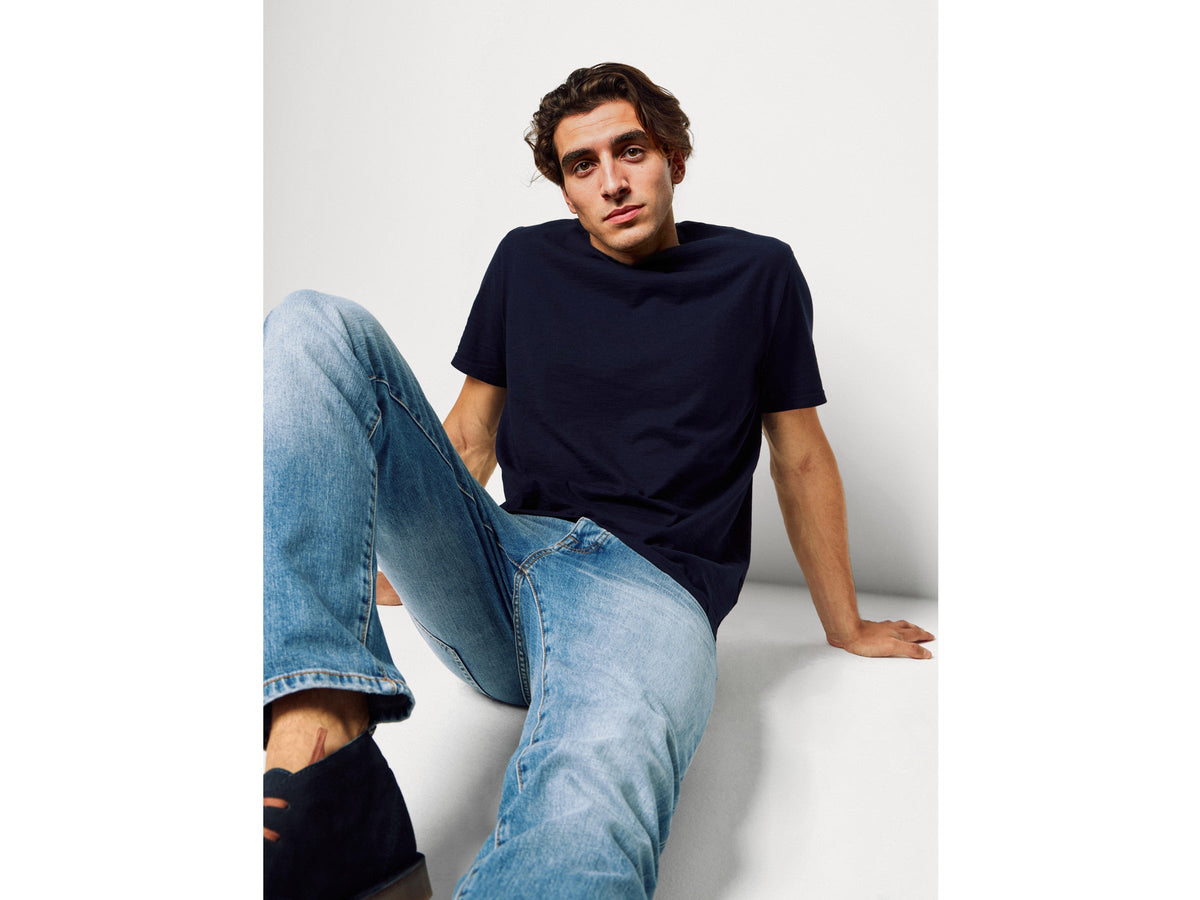 T-shirt in cotone fiammato