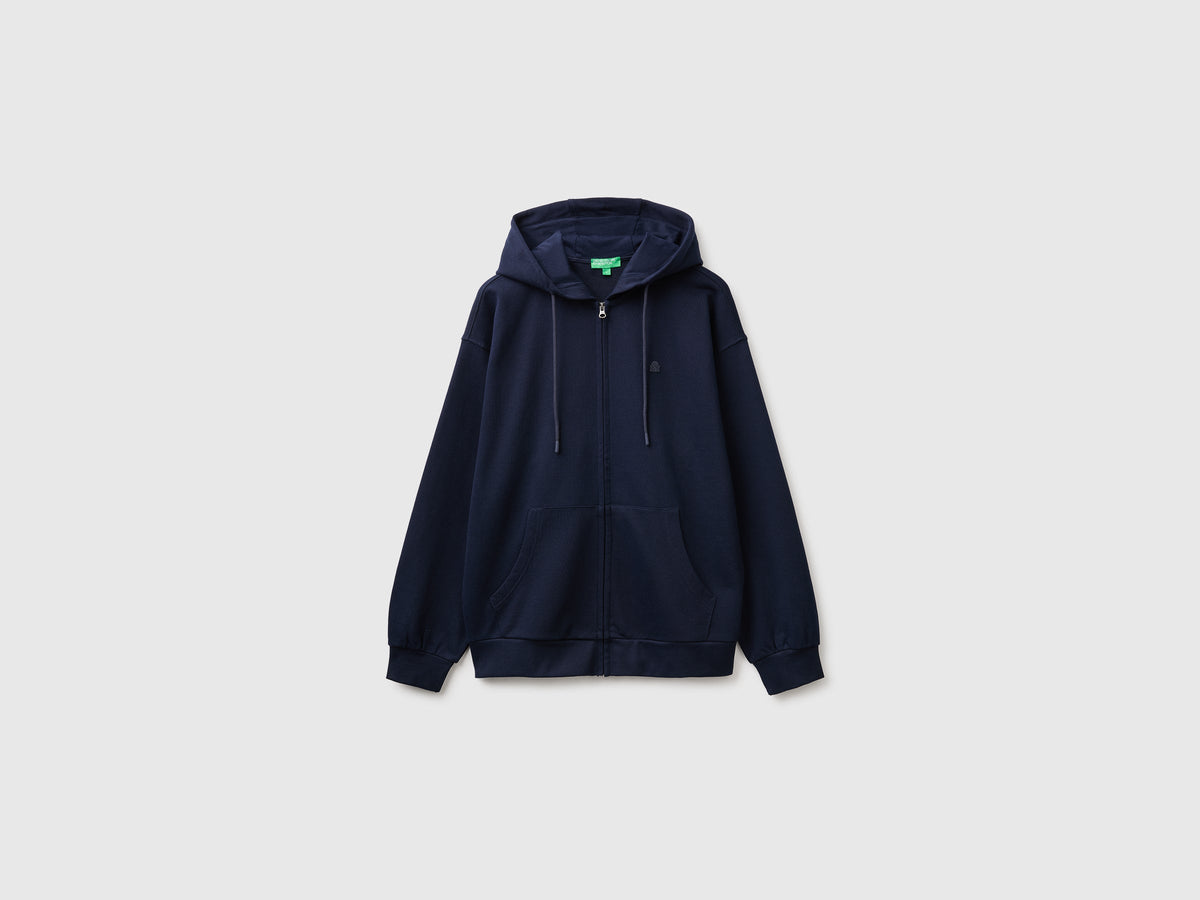 Felpa con cappuccio e patch logo