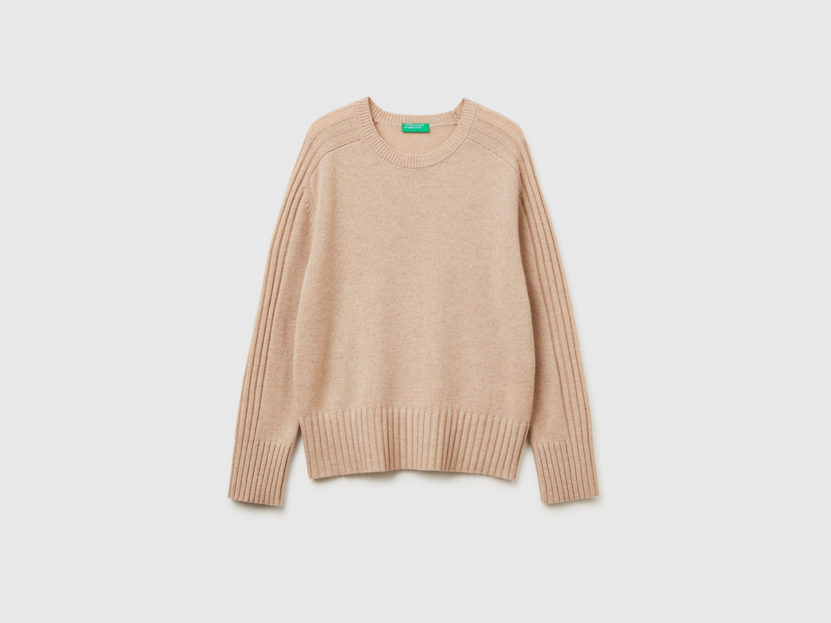 Maglia ampia in puro cashmere