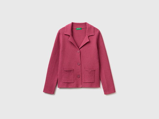 Blazer in maglia 100% cotone