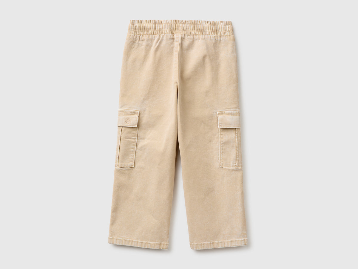 Pantaloni cargo con coulisse