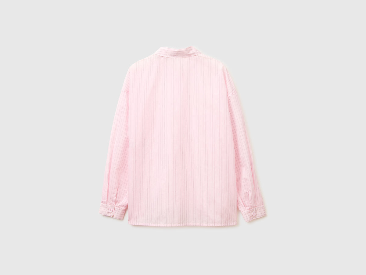 Camicia a righe con spacchi