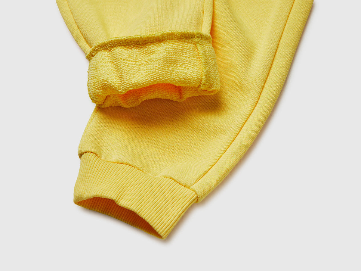 Pantaloni in cotone bio con logo