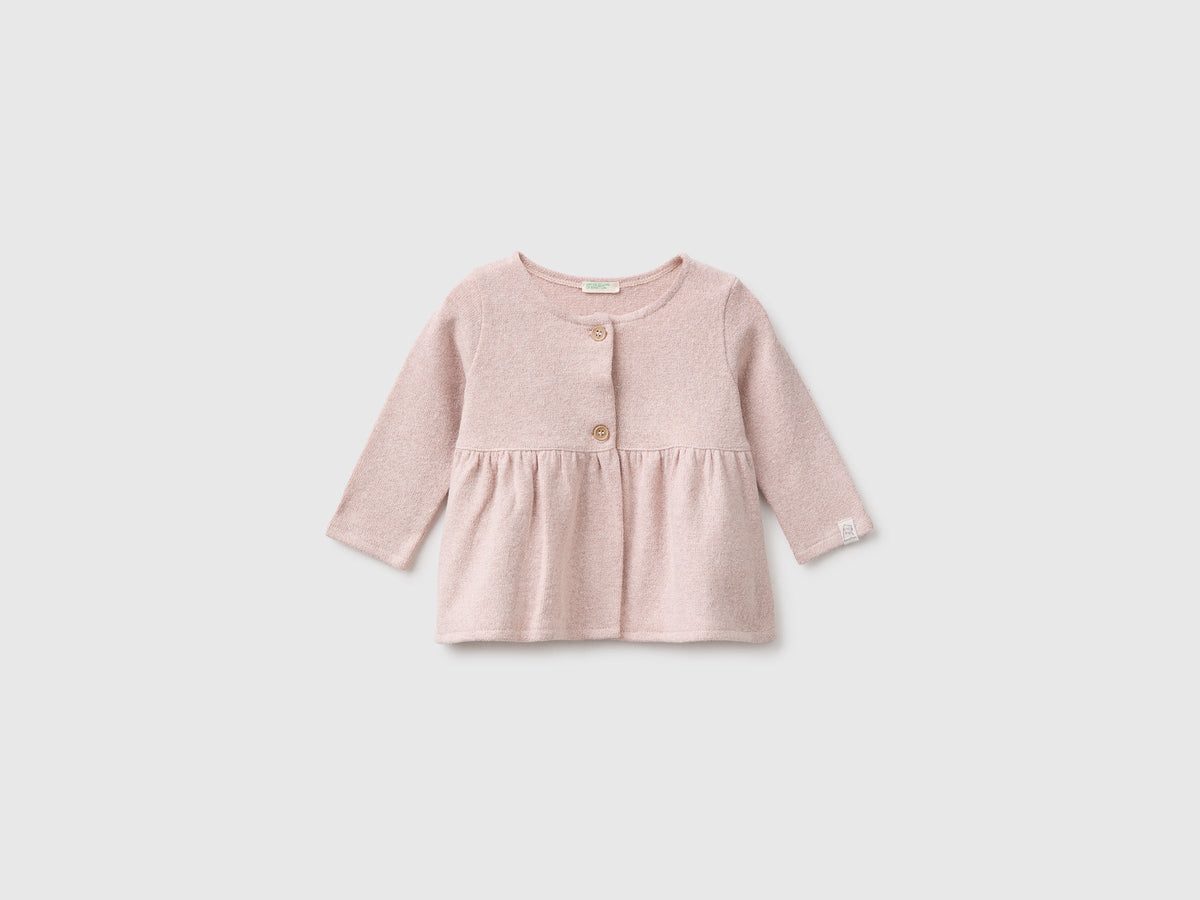 Felpa aperta con lurex
