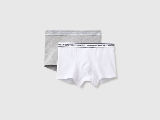 Set di due boxer con elastico logato