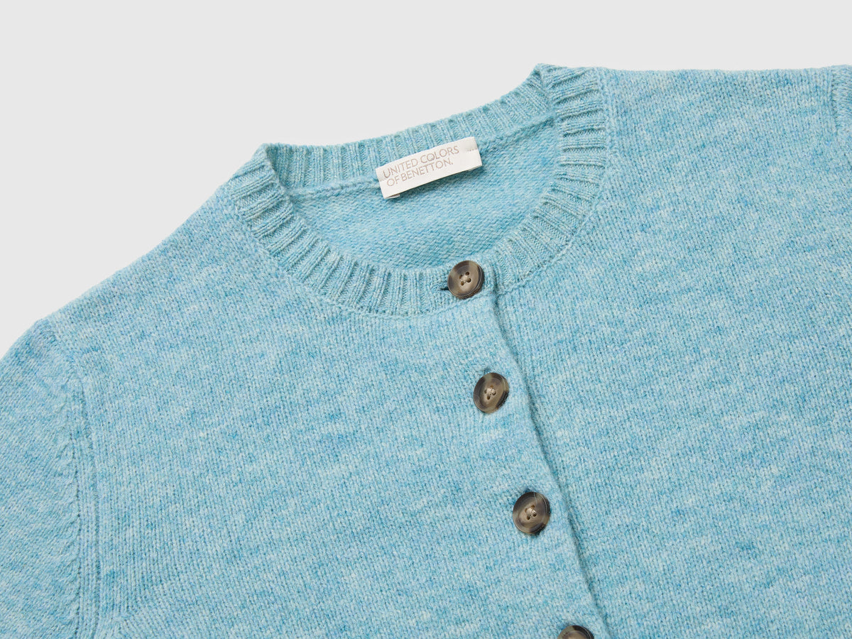 Cardigan 100% lana Shetland