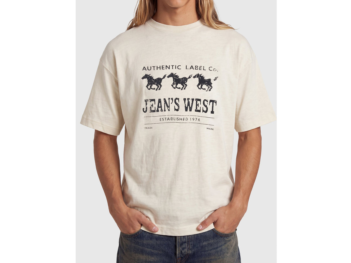 T-shirt con stampa Jean's West 100% cotone