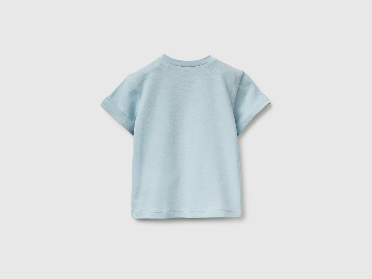 Maglietta con patch in cotone bio