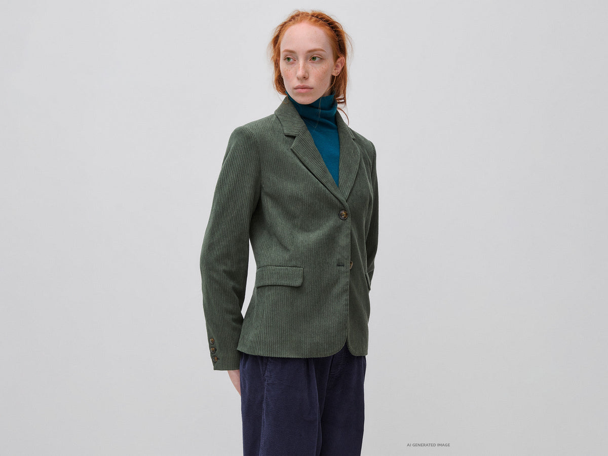 Blazer in velluto a costine