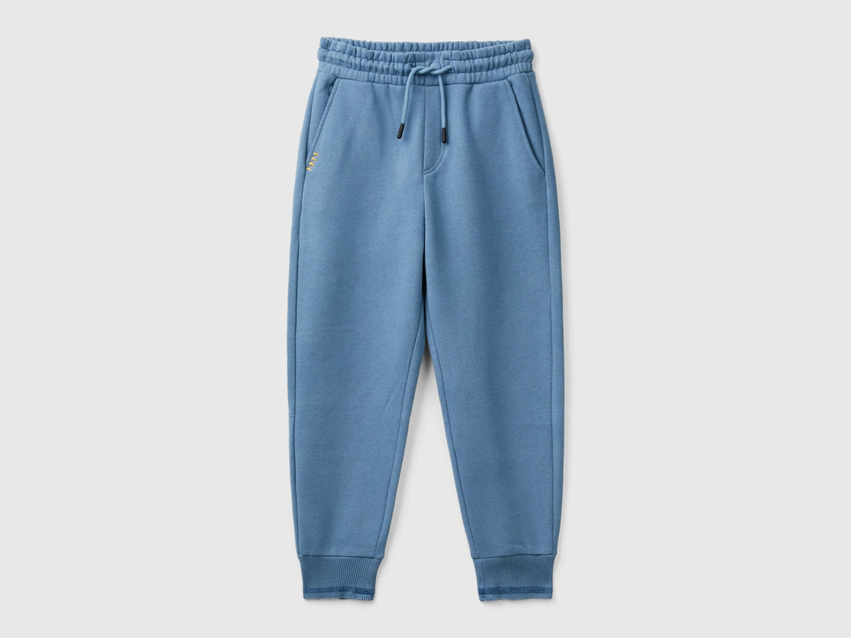 Pantaloni in calda felpa con stampa