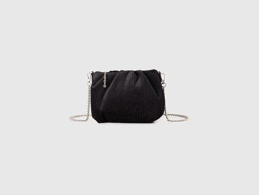 Borsa mini in velluto con lurex