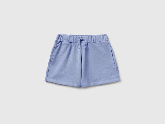 Shorts in felpa con coulisse