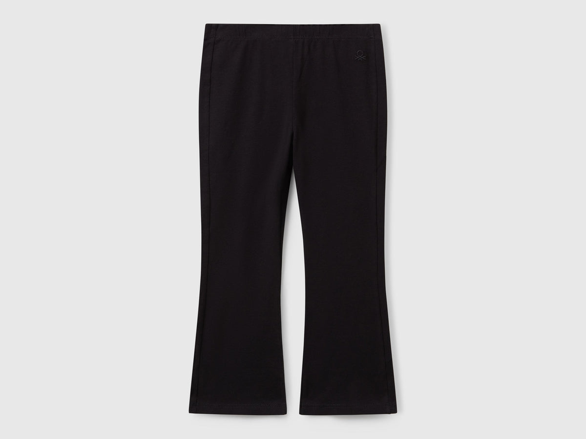 Leggings a zampa in cotone stretch