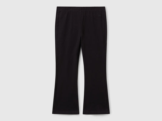 Leggings a zampa in cotone stretch