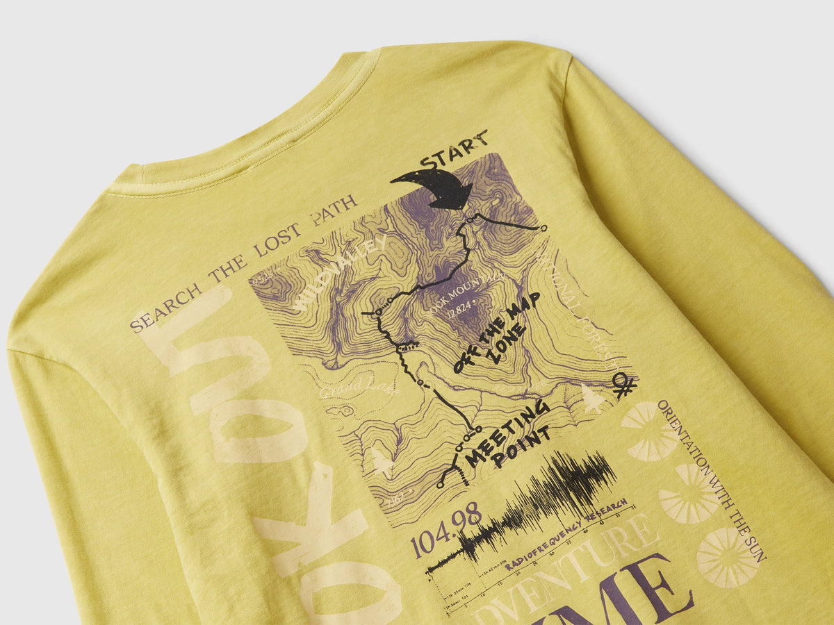 T-shirt con stampa slogan