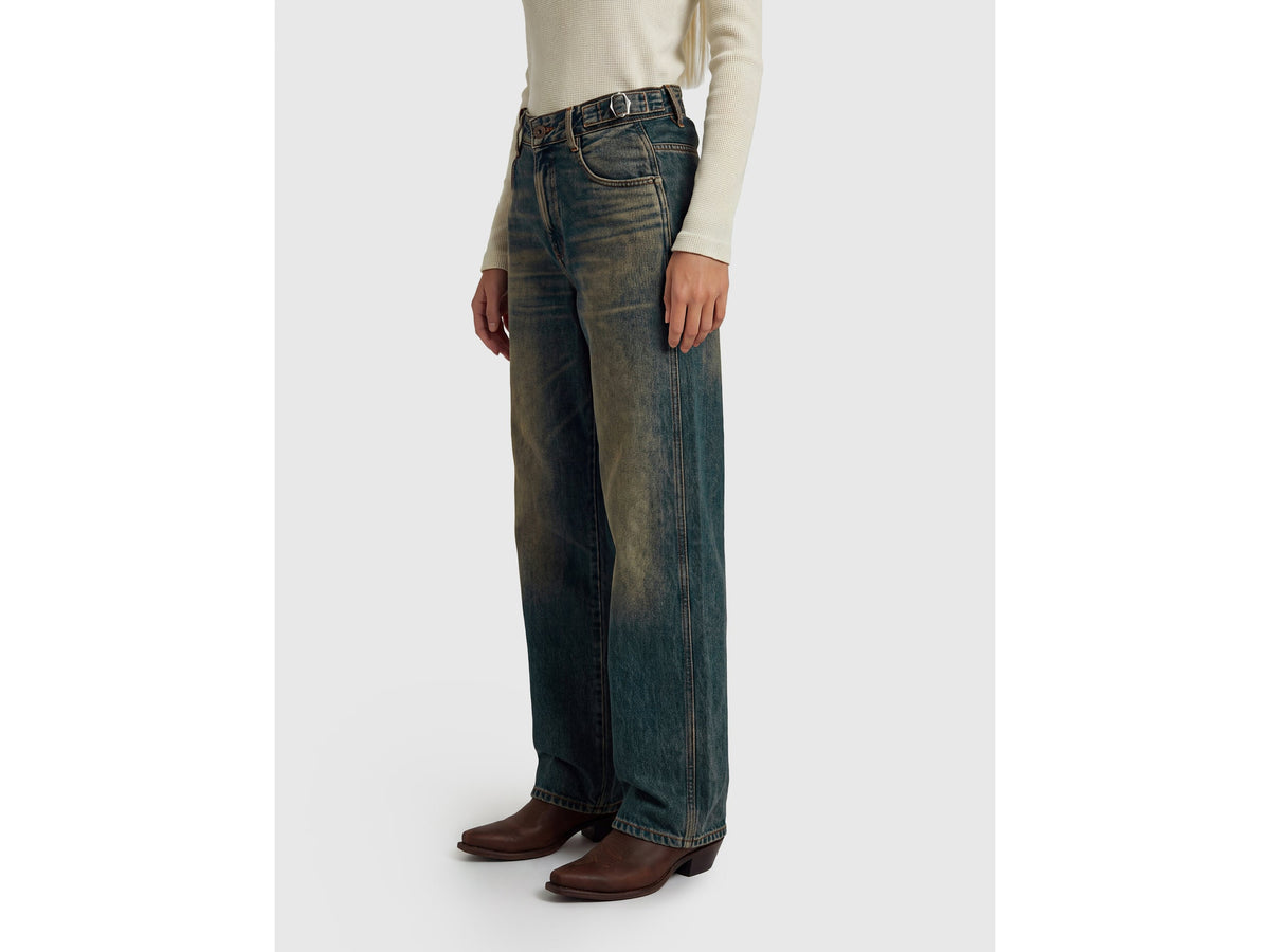 Jeans barrel fit effetto vintage