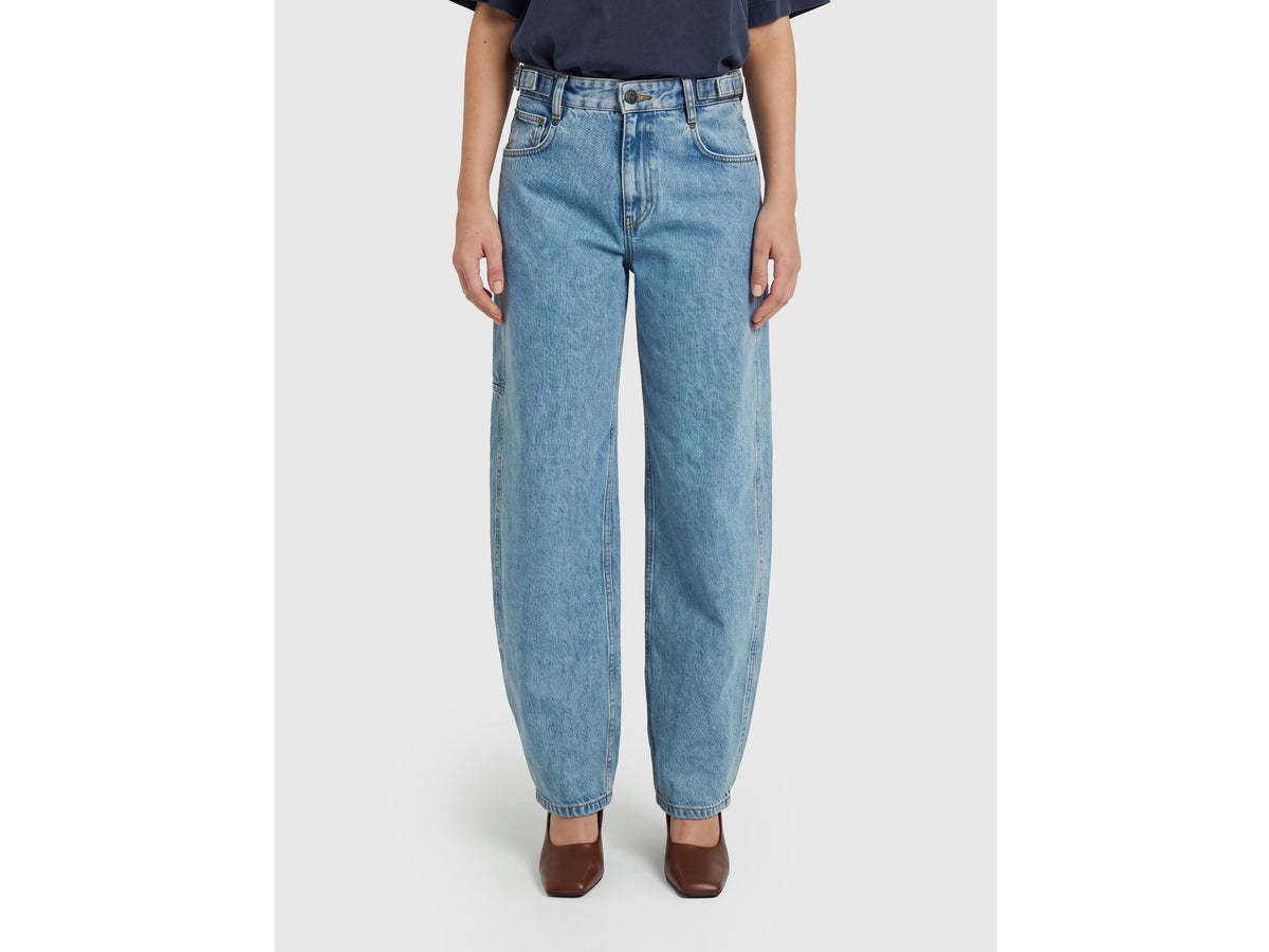Jeans barrel fit lavaggio chiaro
