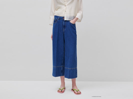 Pantaloni in denim wide fit