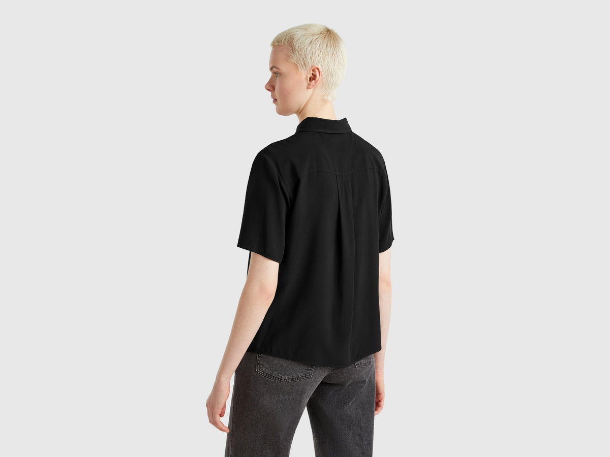 Camicia manica 3/4 in viscosa