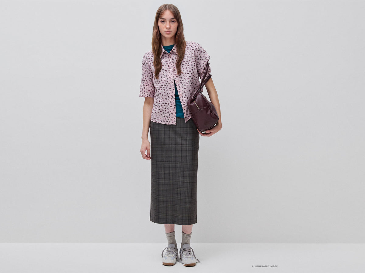 Camicia fantasia a manica corta