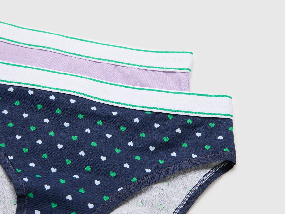 Due slip con elastico logato