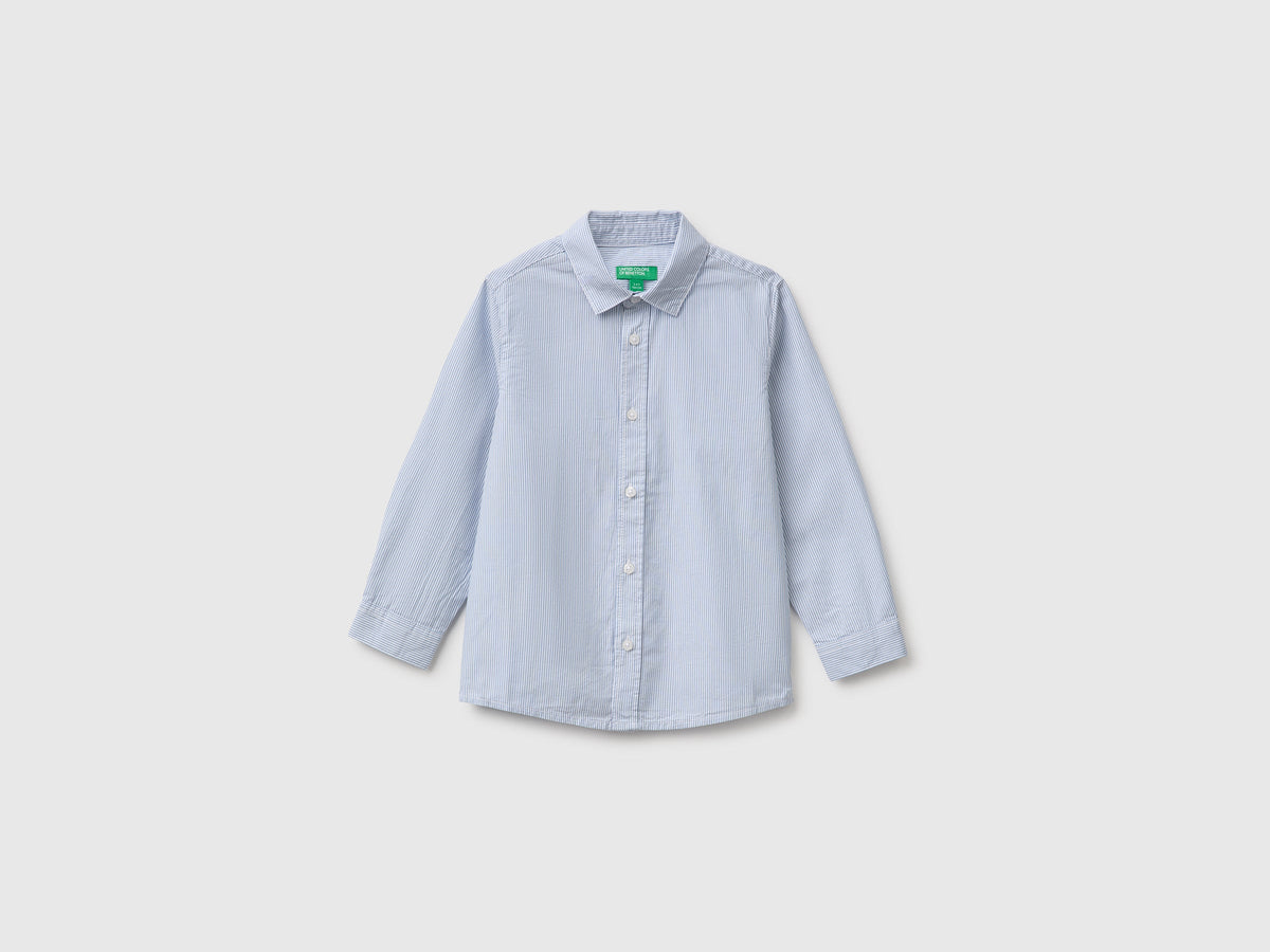 Camicia a righe 100% cotone