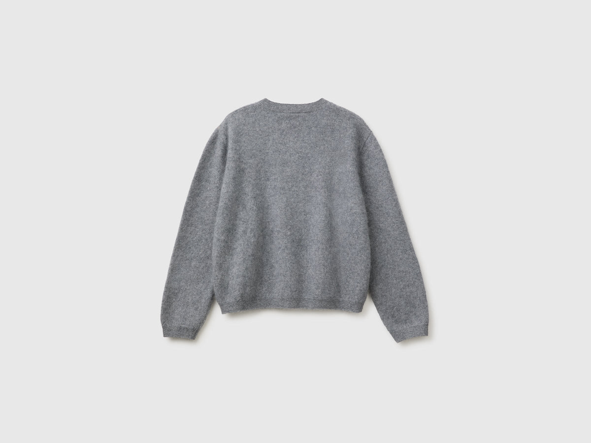 Cardigan in lana, cashmere e seta