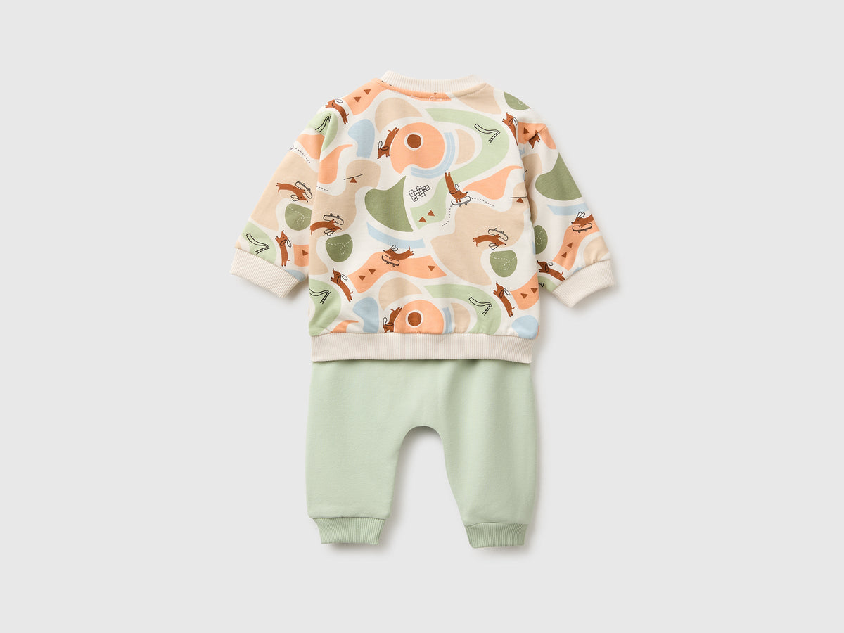 Completo in felpa stretch