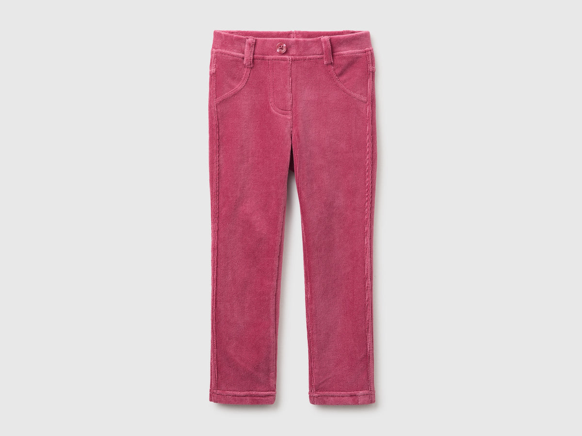 Pantaloni in ciniglia a costine