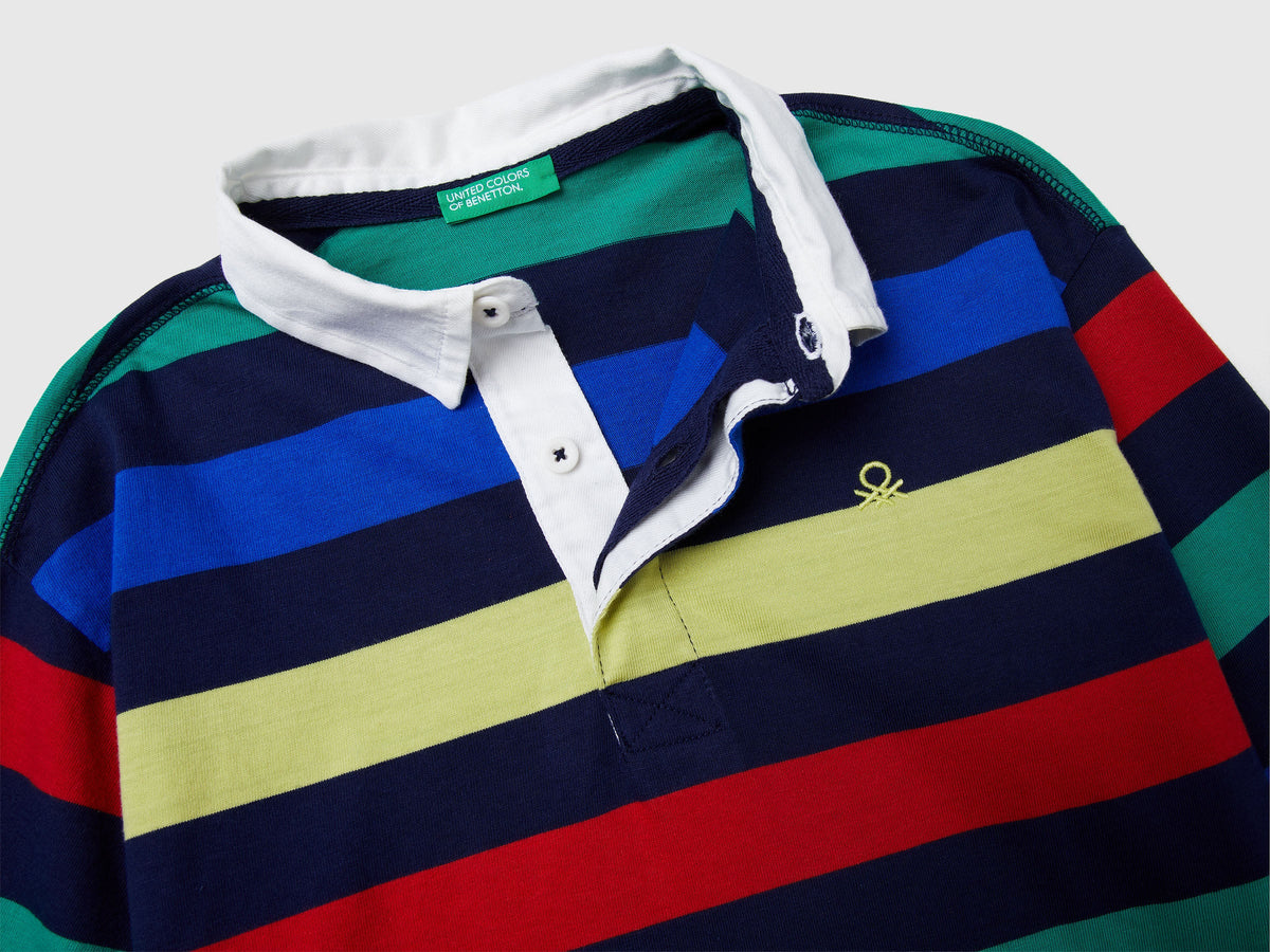 Polo a righe in cotone