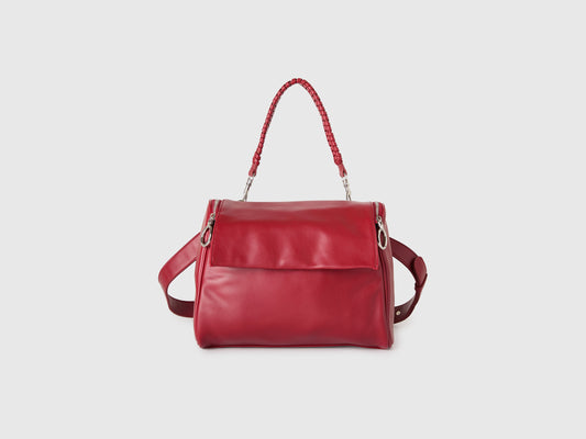 Borsa con manico intrecciato
