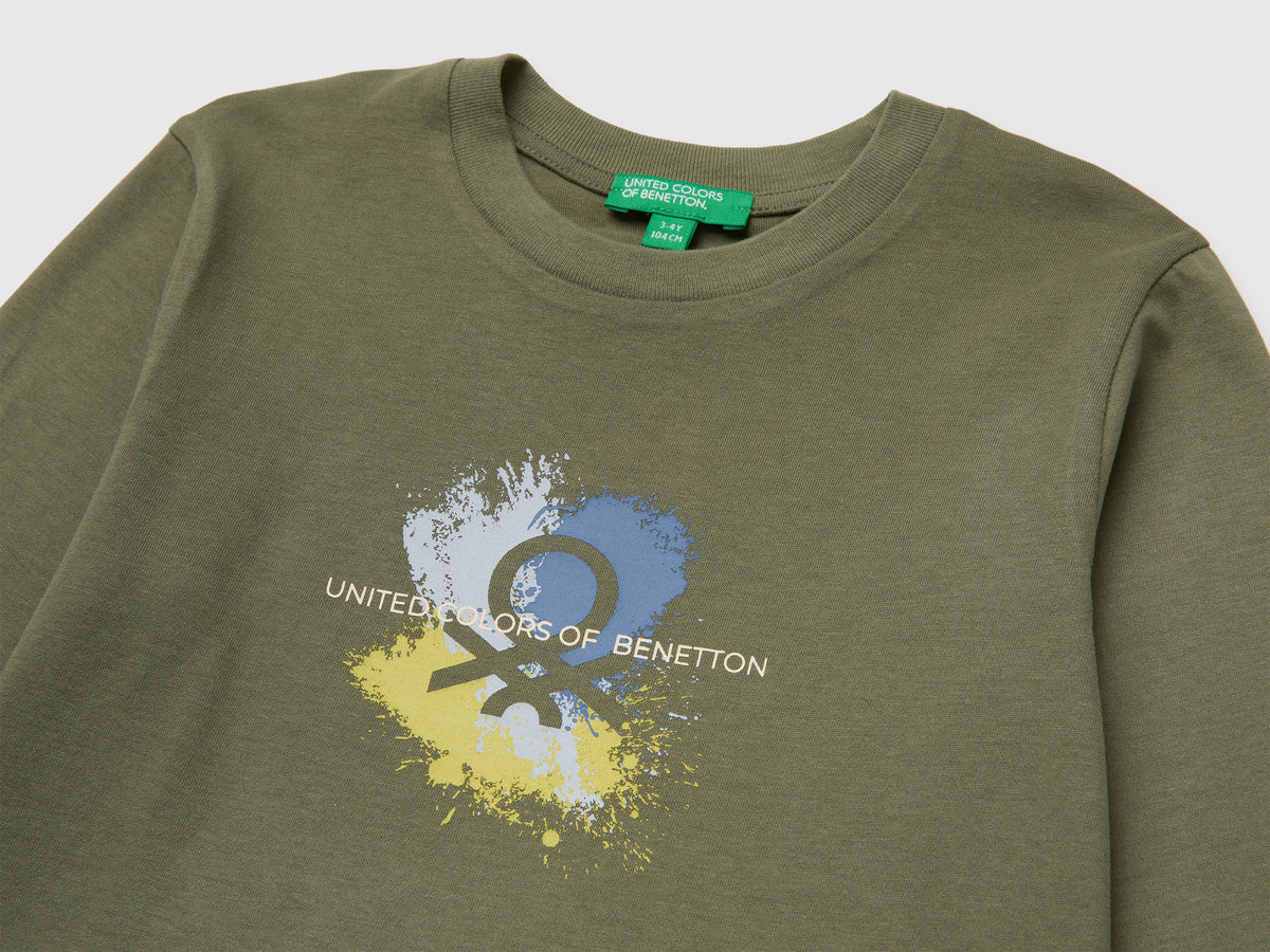 T-shirt manica lunga con stampa