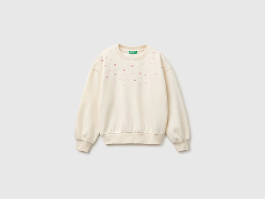 Felpa over fit con paillettes