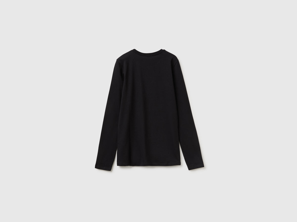 T-shirt manica lunga in cotone bio