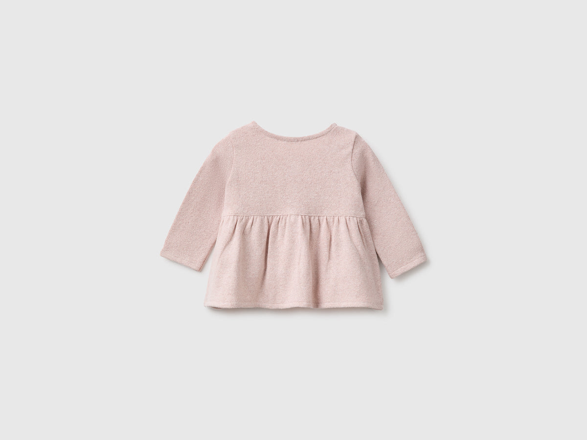 Felpa aperta con lurex