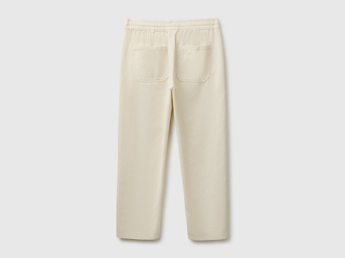Joggers cropped in velluto